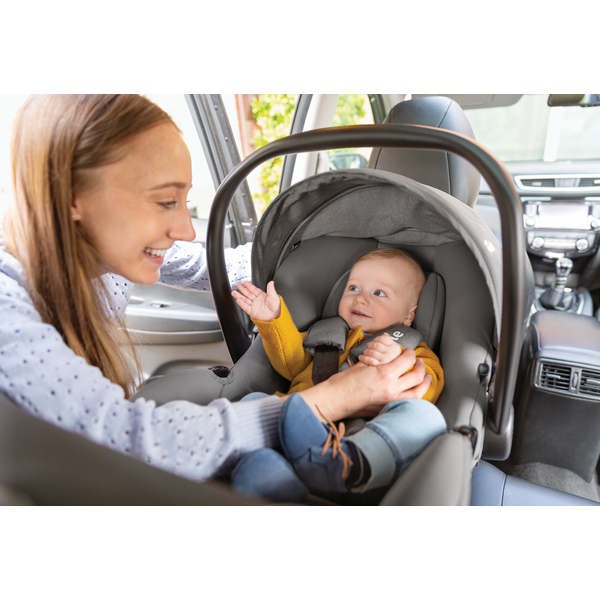 Joie - Scoica auto i-Snug, 40-75 cm, Gray Flannel, testata ADAC si certificata R129