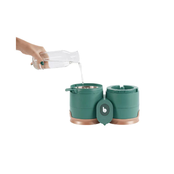 Babymoov - Robot multifunctional Nutribaby Glass 4 in 1 din sticla si otel inoxidabil
