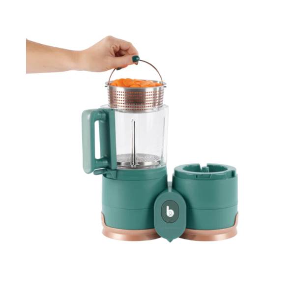 Babymoov - Robot multifunctional Nutribaby Glass 4 in 1 din sticla si otel inoxidabil